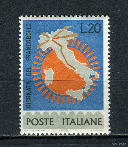 Италия - 1965 - День почтовой марки - [Mi. 1195] - полная серия - 1 марка. MNH.  (Лот 38Gu)-T4P3