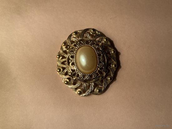 Брошь жемчужная Англия винтаж