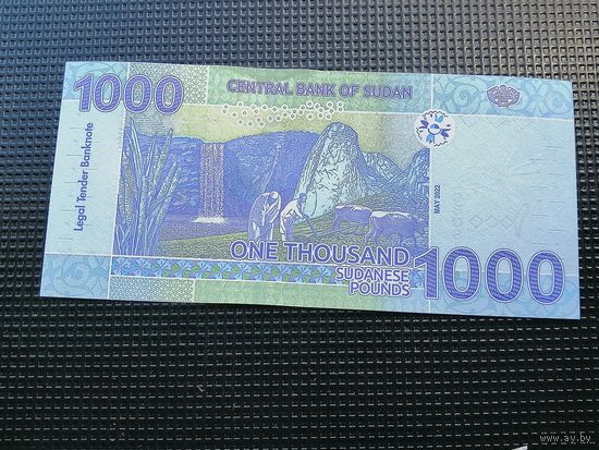 Судан 1000 фунтов 2022