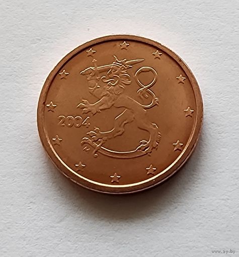 Финляндия 1 евроцент, 2004 UNC
