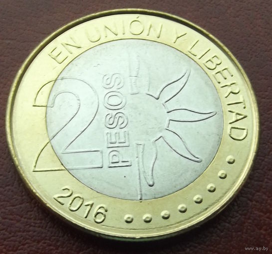 Аргентина. 2 песо 2016