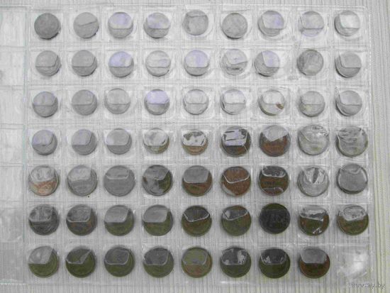 Монеты СССР одна и две копейки погодовка