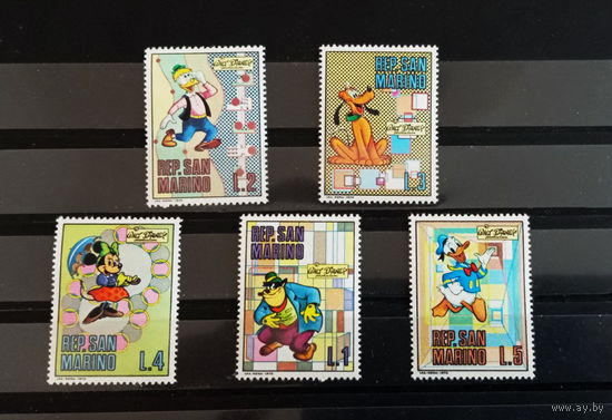 Сан-Марино. 1970. Герои мультфильмов Уолда Диснея    MNH