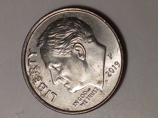 10 центов США 2019 P год