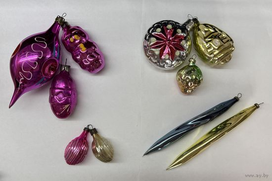 Елочные игрушки СССР цена за все отличное состояние