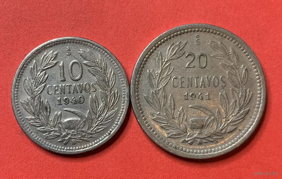 Чили 2 монеты