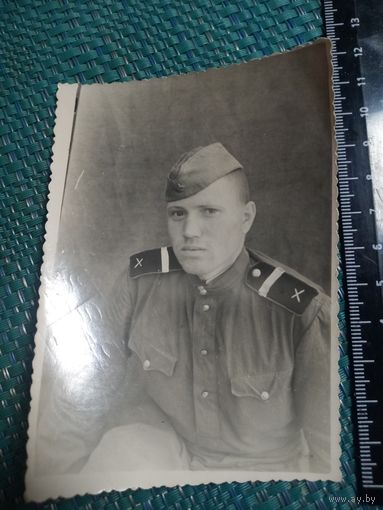 Фотография артиллериста. СССР. 1951 год.