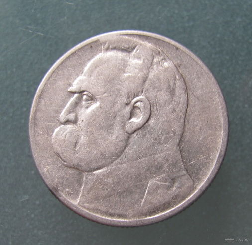2 злотых 1934 серебро Польша Пилсудский ( Rzeczpospolita Polska ) 2 zlote 1934