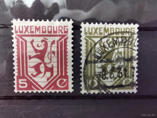 Люксембург 1930г. Лев. Полная серия