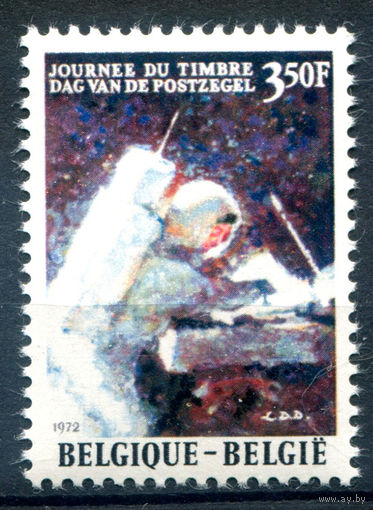 Бельгия - 1972г. - день марки, космонавт - 1 марка - полная серия, MLH [Mi 1677]. #2-Bc-36-B-1