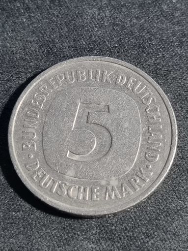 Германия (ФРГ) 5 марок 1980 F