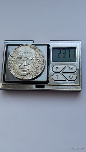 10 марок  1975 года Финляндия - (Suomi).75 лет со дня рождения президента Урхо Кекконен. Серебро 500. Монета не чищена. 933