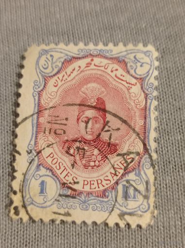 Персия 1911 года. Ахмад шах Каджара. 1 кран