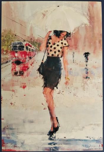 Сюжетная открытка. Лаура Ли Зангетти (Laura Lee Zanghetti). Россия.