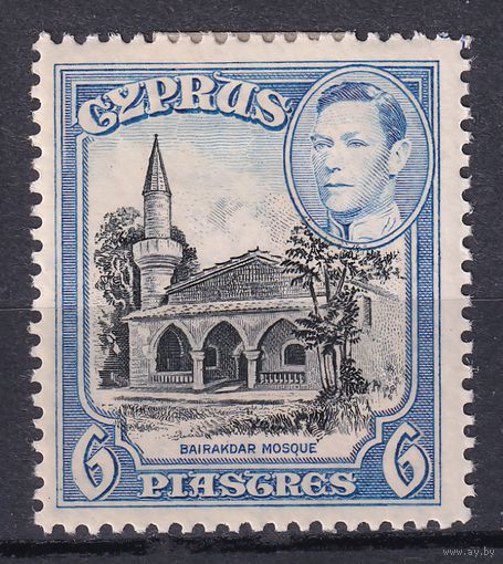 110.BrK. Великобритания. Колонии. Кипр. Георг VI. Архитектура и пейзажи. 1938 г. 6P. Mi.#149.