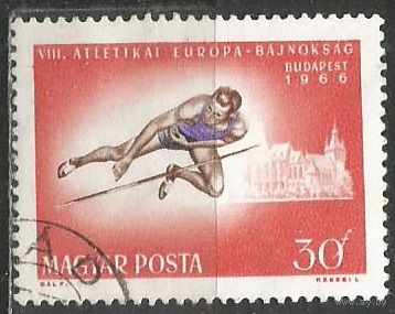 Венгрия. ЧЕ по лёгкой атлетике. 1966г. Mi#2263.