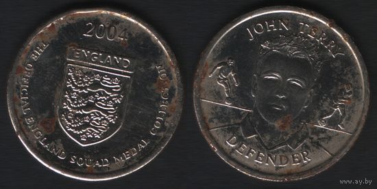 Official England Squad. Defender. John Terry -- 2004 England - The Official England Squad Medal Collection (f0