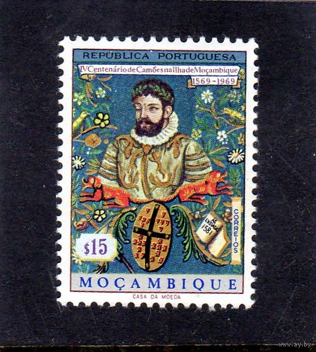Мозамбик.Ми-544.Луиш Ваз де Камоэнс, поэт. Серия: 400-летие визита Луиса Ваз де Камоэнса. 1969.