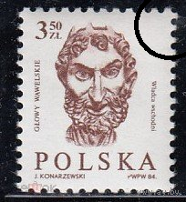 Польша 1985 Mi 2960  стандарт голова