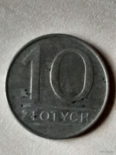 10 злотых Польша 1988.