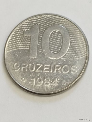 Бразилия 10 крузейро 1984