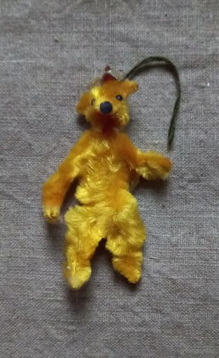 Ёлочная игрушка синелька медведь с короной