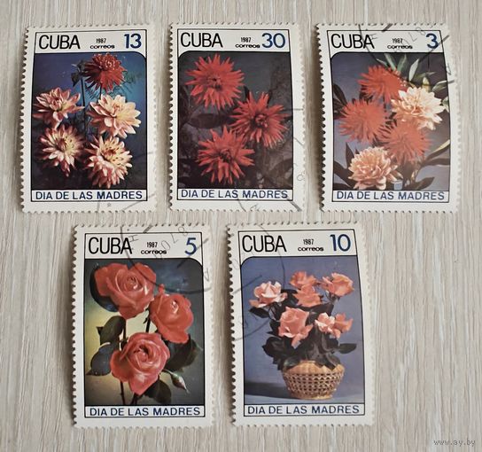 Куба. Флора. Цветы. 1987г. Цена за все.