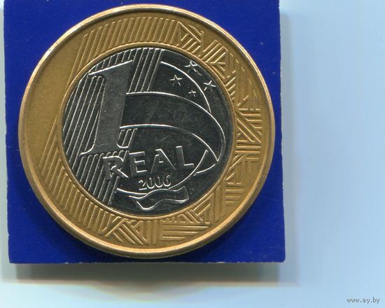 Бразилия 1 реал 2006 , XF , биметалл