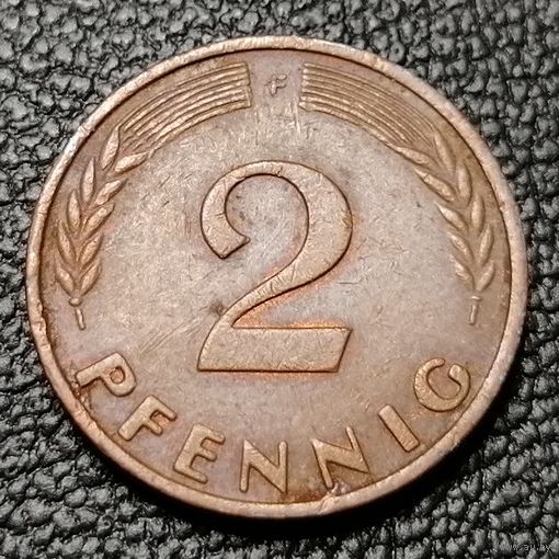 2 пфеннига 1971 "F" - Штутгарт