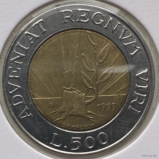Сан-Марино 500 лир 1993 г. В холдере