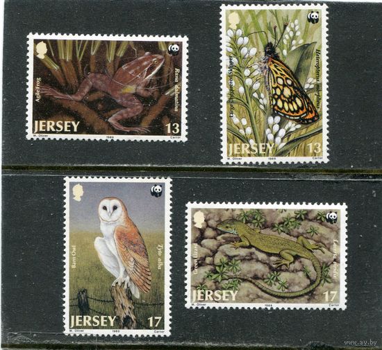 Великобритания. Джерси. Редкие виды фауны