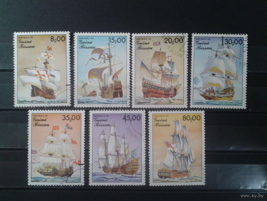 Гвинея-Бисау, 1985. Парусники, полная серия