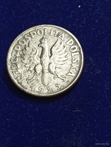 Польша 2 злотых 1925 года . Лондонский монетный двор . С 2 рублей .