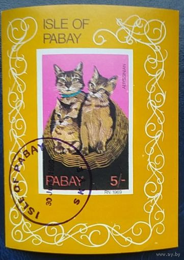 Остров PABAY 1969 Кошки, животные.