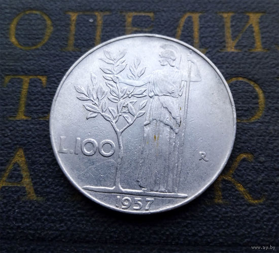 100 лир 1957 Италия #01