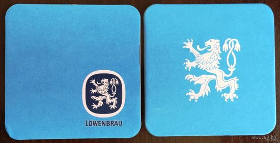 Подставка под пиво Lowenbrau No 6 тонкая