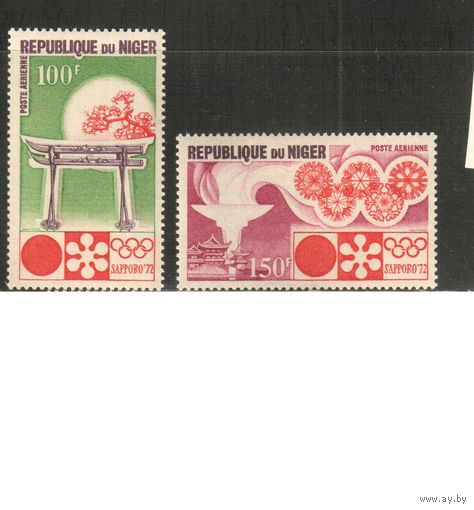 Нигер-1972 (Мих.316-317) ** , Спорт, ОИ-1972(полная серия)