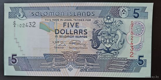 РАСПРОДАЖА КОЛЛЕКЦИИ. Соломоновы острова 5 долларов