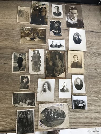 Фото из старинного альбома.1920-1950-е годы.цена за все.