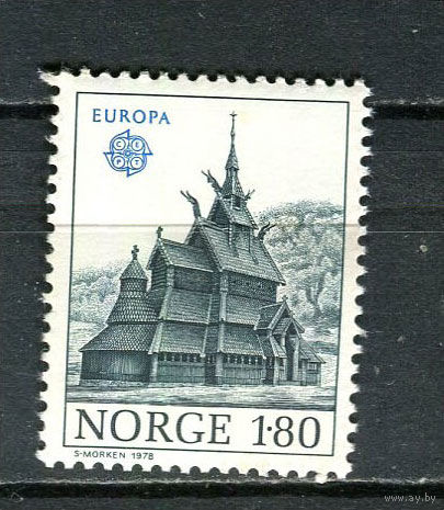 Норвегия - 1978 - Европа (C.E.P.T.) - Архитектура 1,80Kr - [Mi.770] - 1 марка. MNH.  (Лот 53Hk)-T41P35
