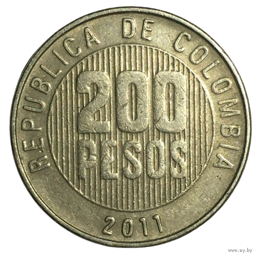 Колумбия 200 песо, 2011