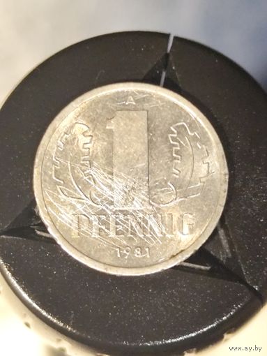 Германия ГДР 1 пфенниг 1981