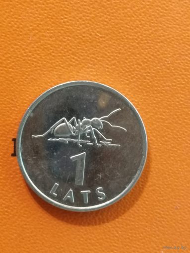Латвия, 1 лат, 2003 год, Муравей, KM# 58