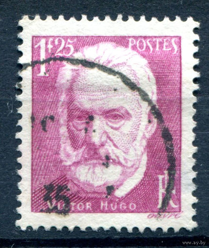Франция (Республика) - 1935г. - Виктор Гюго, писатель, поэт - 1 марка - полная серия, гашёная [Mi 300]. #1-Fr-15-A-2