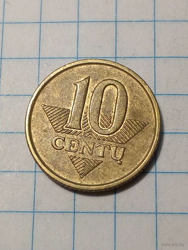 10 центов Литва 1998 год
