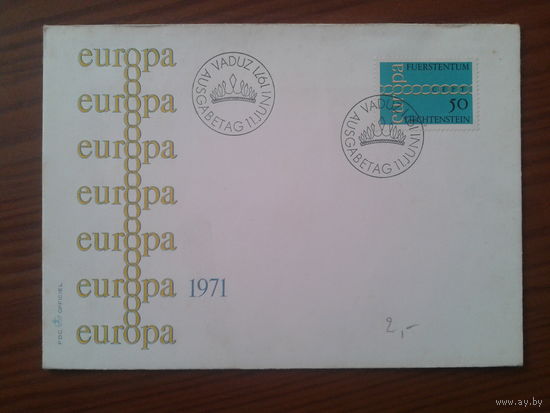Лихтенштейн 1971 КПД Европа