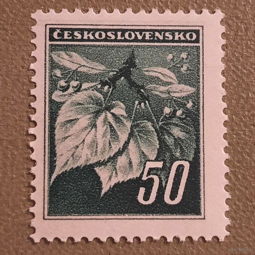 Чехословакия 1945. Ветка лайма. Марка из серии