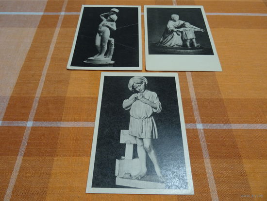 Открытки,1959 год, тираж15000, 3 шт.