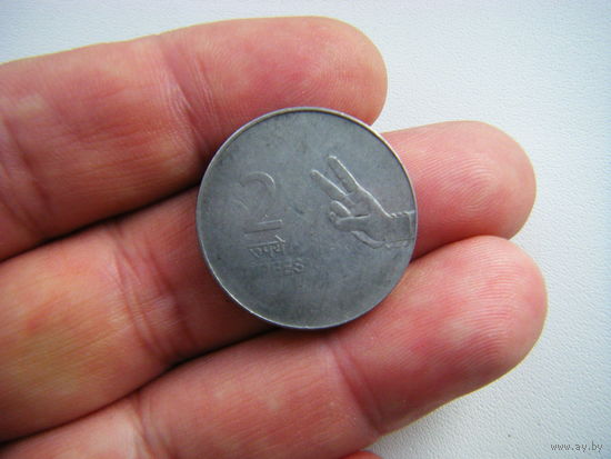 Индия 2 рупии 2008г.