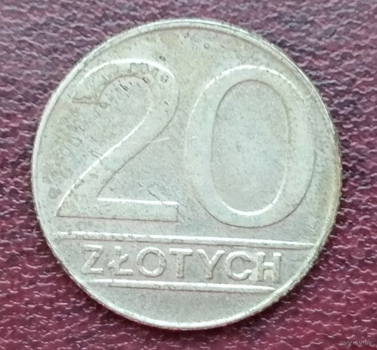 Польша 20 злотых, 1989-1990